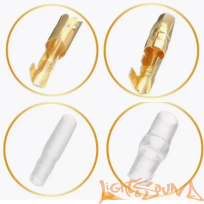  Клемма обжимная, пулевидная LS 3,9 золото папа/мама, комп