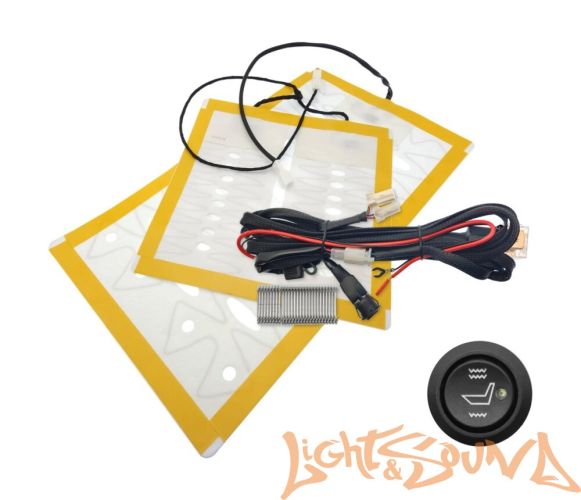 Комлект подогрева одного сидения с круглой кнопкой ZG12(укороченный)