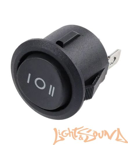 Кнопка включения LS KCD1 20мм ON-OFF,с фиксацией, 3х-позиционная, чёрная