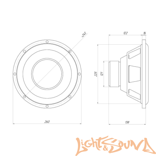 Oris Electronics JB-10R Сабвуфер