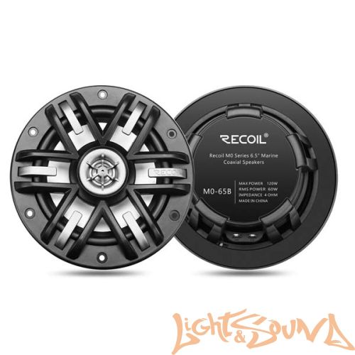Recoil MO-65B Marine 6.5" (16,5 см), 2-полосная коаксиальная акустическая система для катера,чёрные