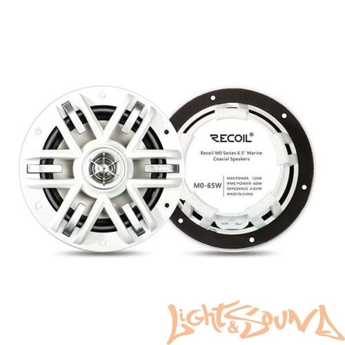 Recoil MO-65W Marine 6.5" (16,5 см), 2-полосная коаксиальная акустическая система для катера,белые