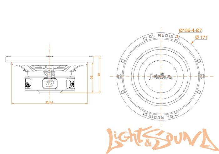 DL Audio Barracuda 6.5 Flat сабвуфер