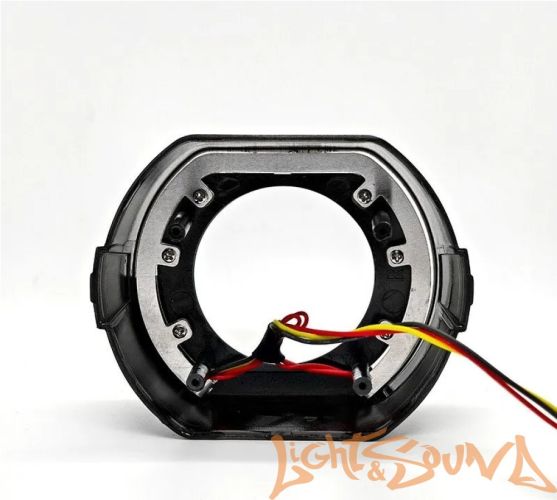 Бленда 2,5 дюйма LED ZX-007 Silver (Белый/Оранжевый) 1шт