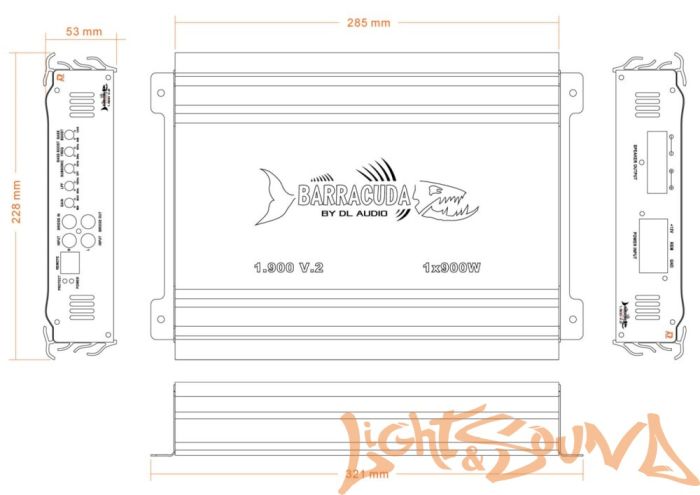 DL Audio Barracuda 1.900 V.2 усилитель мощности 1-канальный