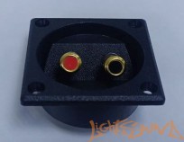  Терминал для подключения акустики 57мм*57мм позолоченный круглый, 1шт