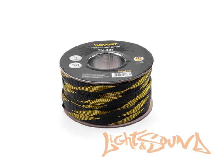 SWAT SN-4BY 4Ga Чёрно-жёлтая, Защитная оплетка, бухта 50 м