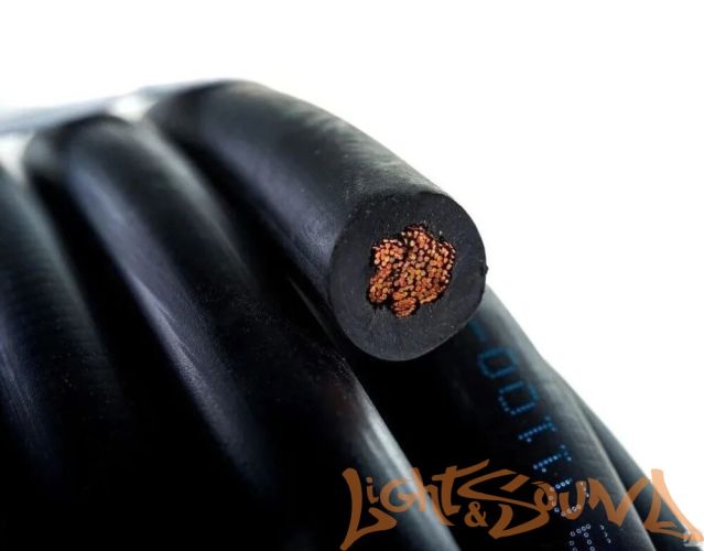 ККЗ КГТП-ХЛ Кабель силовой, чёрный, 1х16мм2, 50м в катушке