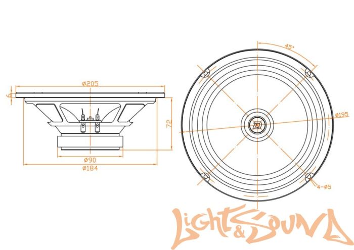 DL Audio Gryphon Lite 200 v.3 широкополосные динамики (комплект)