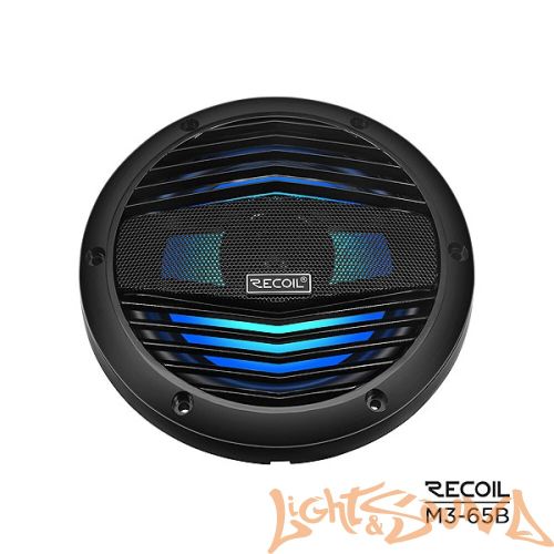 Recoil M3-65B Marine 6.5" (16,5 см), 2-полосная коаксиальная акустическая система для катера,чёрные