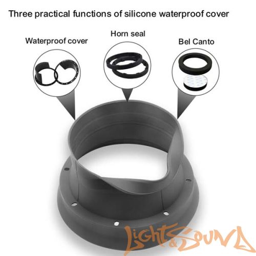 Влагозащитные кольца для динамиков Recoil SPB525 5,25"(13см),силикон, 2шт