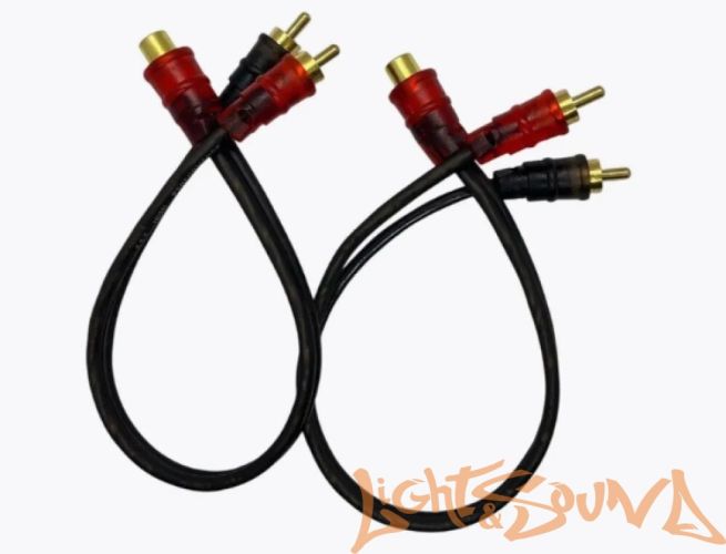 Y-коннектор LS YRCA (2папа/1мамы) коричн. провод, 1шт