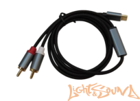  Кабель LS 2RCA-USB Type C, 1 метр