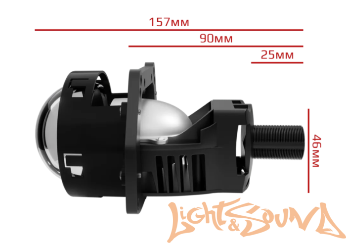 Бидиодная линза NTS AUTO BI-LED KEPLER 3.0", 12V, 6300К, 1шт