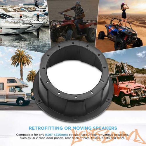 Подиумы пластиковые Recoil USP65B 6,5" (16см), чёрные, 2шт