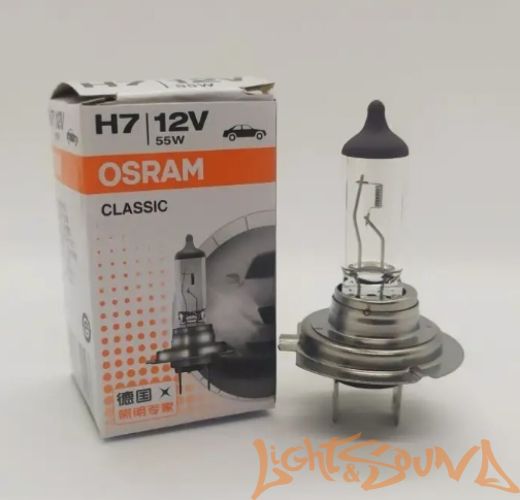 Osram Classic H7 12V, 55W Галогенная лампа (1шт)