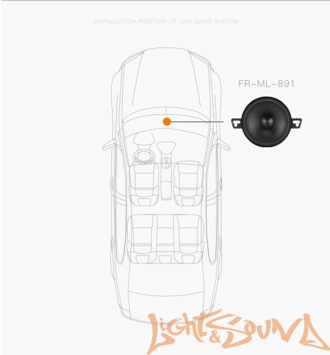 MBQ FR-ML-891 3.5" (9 см) широкополосные динамики (комплект)