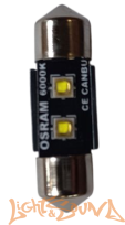 CIKOO C5W, CL0216, 2SMD, 31мм, 12-24V, Canbus