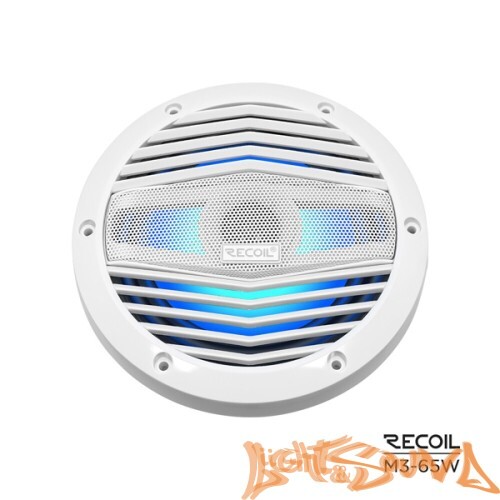 Recoil M3-65W Marine 6.5" (16,5 см), 2-полосная коаксиальная акустическая система для катера, белые