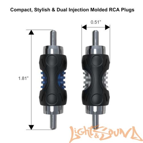 Recoil RCC-M8 разъём RCA-папа, 1шт