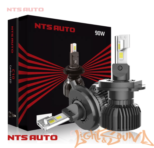 NTS AUTO C10 H4, 12-24V, 45-50W, 6300K (2шт)