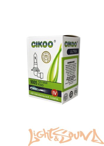 CIKOO, CG0135, HB3 4X (супер белый) 12V, 65W Галогенная лампа (1шт)