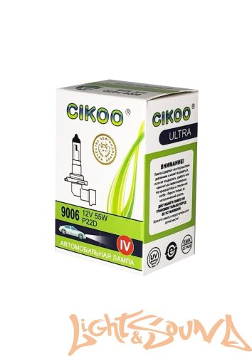CIKOO, CG0136, HB4 4X (супер белый) 12V, 55W Галогенная лампа (1шт)
