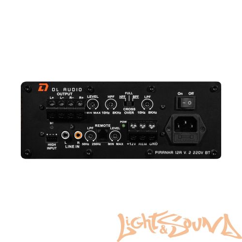 DL Audio Piranha 12A V.2 Black 12V/220V активный сабвуфер