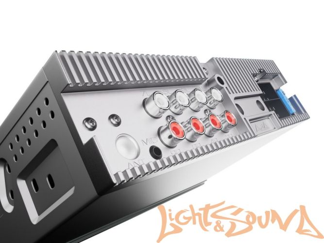 Aura INDIGO-877DSP-MKII USB-ресивер, 4х51w, USB (1.2A)/FM/AUX/BT,4RCA,DSP,RGB подсветка