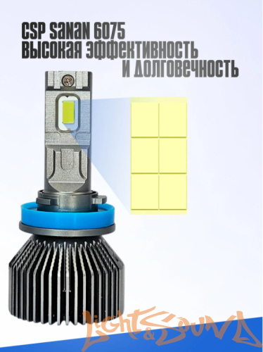 Clearlight LED LUMETECH H7 50W 6000lm 3000-8000k (2шт.)