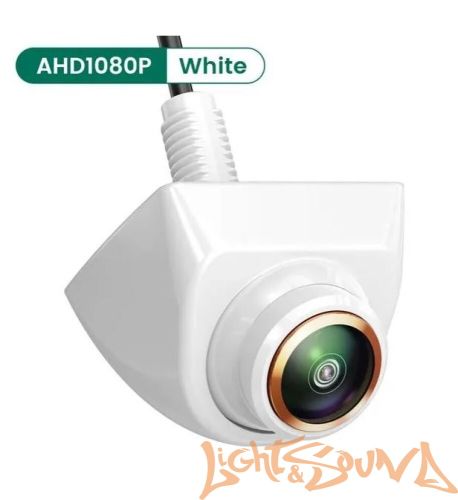 CAM-02WLS камера заднего вида AHD 1080 (20мм) на горизонтальную поверхность БЕЛАЯ