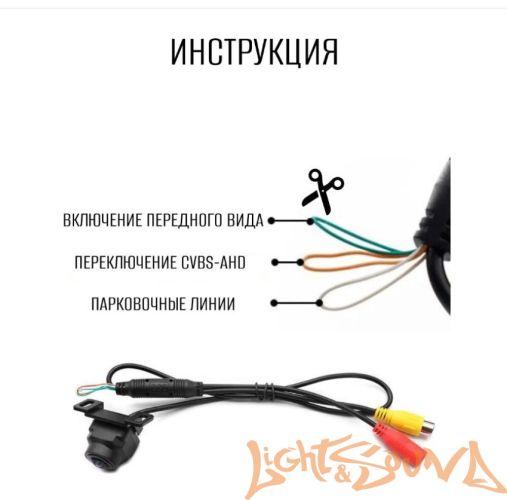 CAM-01LS камера заднего вида AHD 720/cvbs 170*