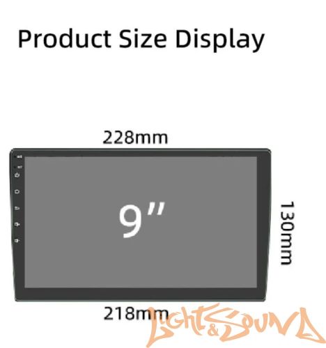HIPPCRON AZJ-92 2din 4x50Bт USB/MP3/FM/Wi-Fi/Bluetooth, память 2/32гб 9дюймов