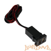 USB разъём в штатную заглушку для Toyota 2009-2021, Mitsubishi 2019+