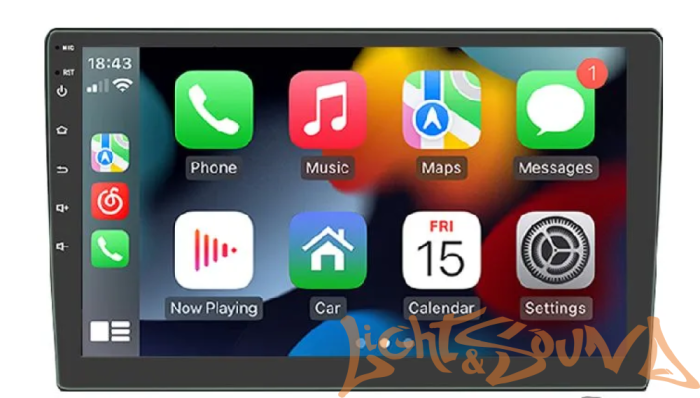 HIPPCRON AZJ-107 2din 4x50Bт USB/MP3/FM/Wi-Fi/Bluetooth, память 4/64гб 10дюймов