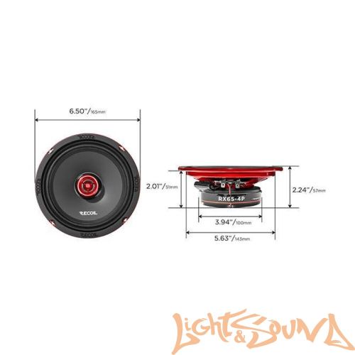 Recoil RX65-4P 6.5" (16,5 см), 2-полосная коаксиальная акустическая система