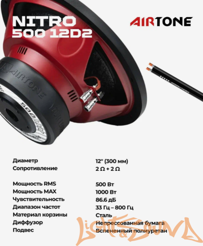 AIRTONE NITRO 500 12D2  12" (30см) сабвуфер