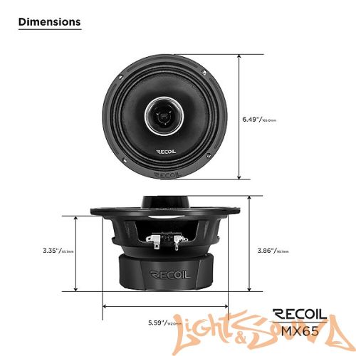 Recoil MX65 6.5" (16,5 см), 2-полосная коаксиальная акустическая система