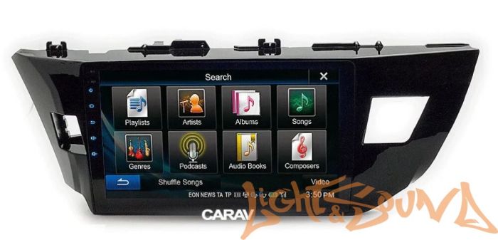 Переходная рамка для Toyota Corolla 2013-2016 2din для установки MFA дисплея (левый руль)