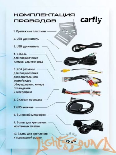 Carfly M400L, память 4/64гб 9 дюймов