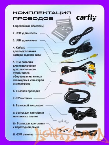 Carfly M450L, память 4/32гб 10 дюймов