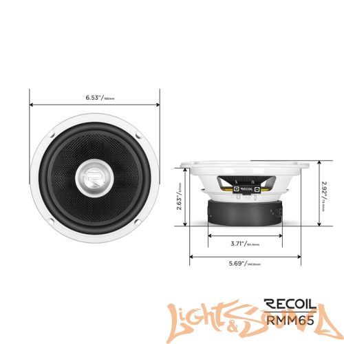 Recoil RMM65 6.5" (16,5 см), 2-полосная компонентная акустическая система