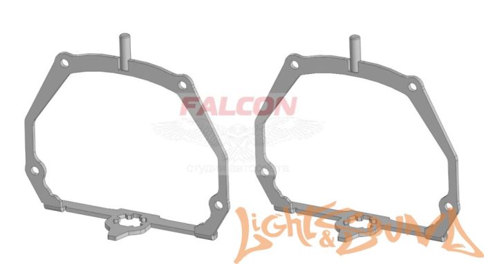 Переходная рамка для Lexus RX400H (2005-2009) AFS для Hella 3, 2шт