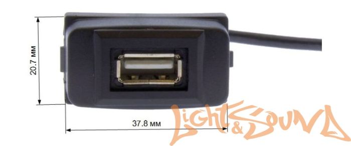USB разъём в штатную заглушку для Mitsubishi