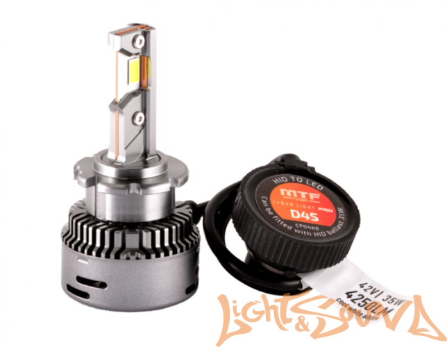 MTF Light, Cyber Light PRO, 4250lm, 42V, 35W, 6000K, кулер, D4S (2шт)