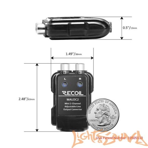 Recoil MALOC2 2-канальный преобразователь линейного выхода