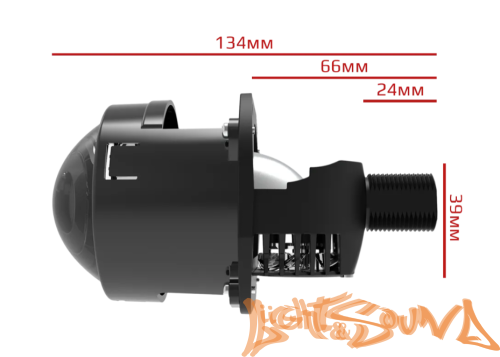 Бидиодная линза NTS AUTO BI-LED BEID 2.5", 12V, 6300К, 1шт