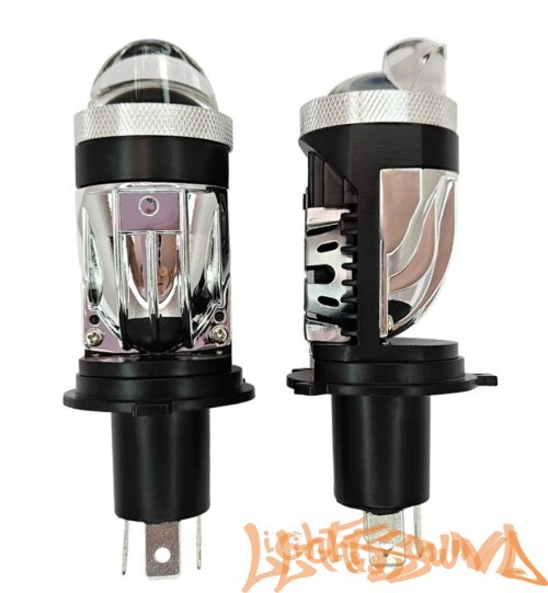 Светодиодная линза Clearlight H4 mini LL 6000K, 2шт