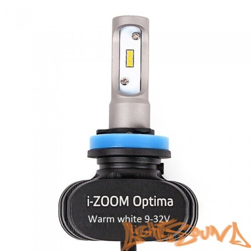 Светодиод головного света Optima i-Zoom H8 LED, Seoul-CSP, Warm White, 9-32V (2шт)