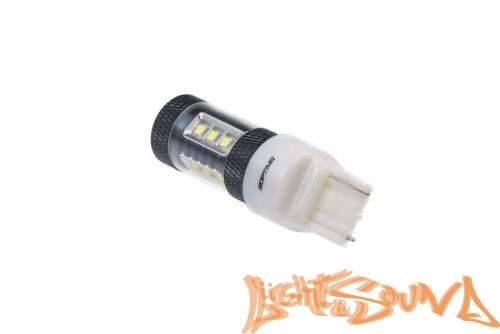 Optima Premium W21W 7440 CREE*10, 5100K, 80W, 12V (W3X16b), 1шт